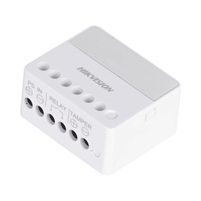 HIKVISION - (AX PRO) Relevador Inalámbrico / 1 Entrada de Alarma 24/7 / 1 Salida de Relevador 0 a 36 Vcc (Max. 5 A)
