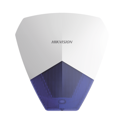 HIKVISION - Sirena Estrobo Cableada Hikvision / Ideal para cualquier Panel de Alarma / Azul / 105 dB / Proteccón IP54