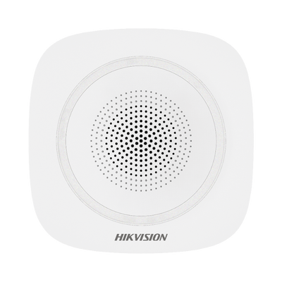HIKVISION - (AX PRO) Sirena Inalámbrica Interior / 110 dB / Estrobo Color Azul