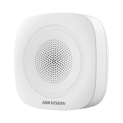 HIKVISION - (AX PRO) Sirena Inalámbrica Interior / 110 dB / Estrobo Color Azul