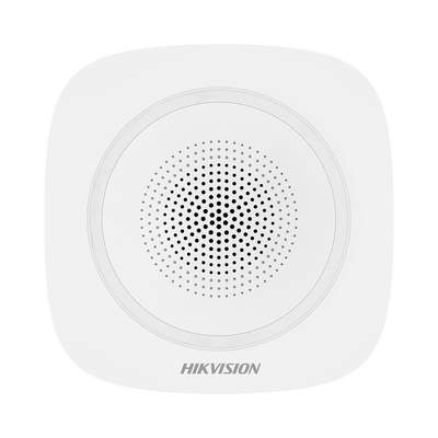 HIKVISION - (AX PRO) Sirena Inalámbrica Interior / 110 dB / Estrobo Color Azul