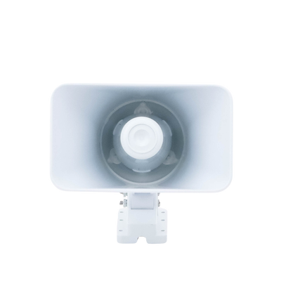 HIKVISION - Sirena Cableada / Ideal para Cualquier Panel de Alarma (No Importa la Marca) / 30 Watts / 120 dB de Sonido / Protección IP65 (Exterior) / Material: Policarbonato