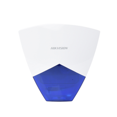HIKVISION - (AX HUB) Sirena Inalámbrica con Estrobo Azul para Exterior / 110 dB