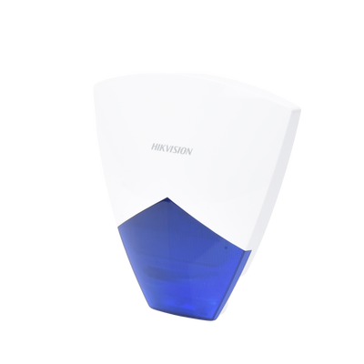 HIKVISION - (AX HUB) Sirena Inalámbrica con Estrobo Azul para Exterior / 110 dB