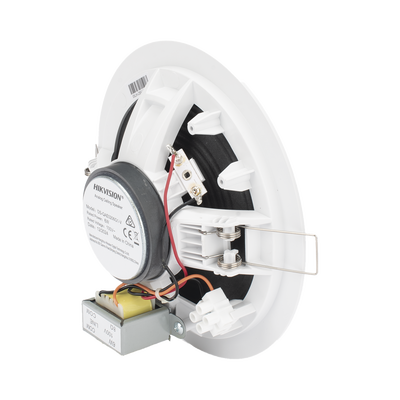 HIKVISION - Altavoz Montaje en Plafón | 6 Watts | 100 V | Rejilla de Metal | Color Blanco | Uso Interior