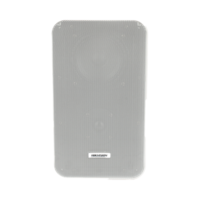 HIKVISION - Altavoz Tipo Columna | 20 Watts | 100 V | Rejilla de Metal | Color Blanco | Montaje en L | Exterior IP66