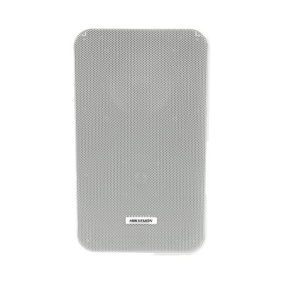 HIKVISION - Altavoz Tipo Columna | 20 Watts | 100 V | Rejilla de Metal | Color Blanco | Montaje en L | Exterior IP66