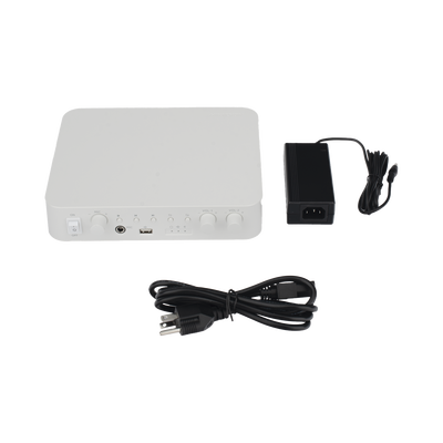 HIKVISION - Amplificador | Bluetooth | 2 Canales | 30 W por Canal | Salida 4-8 Ω x 2 | 100V COM x 2 | Una Zona | Música Ambiental