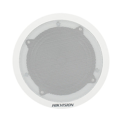 HIKVISION - Altavoz Secundario para Montaje en Plafón | 3 Watts | 8 Ohms | Compatible con DS-QAZ1203G1-BE | Uso en Interior  | No Requiere Alimentación Externa