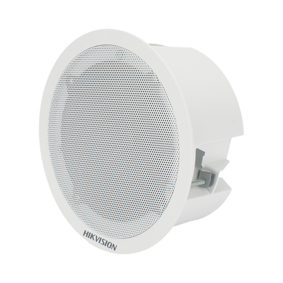 HIKVISION - Altavoz Secundario para Montaje en Plafón | 3 Watts | 8 Ohms | Compatible con DS-QAZ1203G1-BE | Uso en Interior  | No Requiere Alimentación Externa