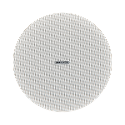 HIKVISION - Altavoz de Techo | 2.5W - 10W | Tweeter 1.0 pulgadas + Woofer 6.5 pulgadas | Color Blanca | 100V / 70V | 8 ohms