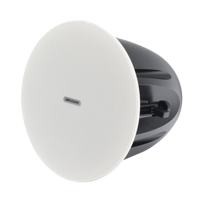 HIKVISION - Altavoz de Techo | 2.5W - 10W | Tweeter 1.0 pulgadas + Woofer 6.5 pulgadas | Color Blanca | 100V / 70V | 8 ohms