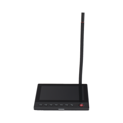 HIKVISION - Micrófono IP | 12 VCD |  Pantalla Touch 7" | Transmisión en Tiempo Real | Integración con HikCentral Professional