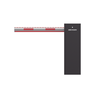HIKVISION - Barrera Vehicular IZQUIERDA / Brazo Iluminado Rojo/Verde de 4 mts Incluido  / 3 Seg para Apertura / Cierre Automático con Tiempo Configurable / 5,000,000 MCBF / Compatible con Cualquier Control de Acceso