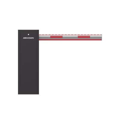 HIKVISION - Barrera Vehicular DERECHA / Brazo Iluminado Rojo/Verde de 4 mts Incluido  / 3 Seg para Apertura / Cierre Automático con Tiempo Configurable / 5,000,000 MCBF / Compatible con Cualquier Control de Acceso