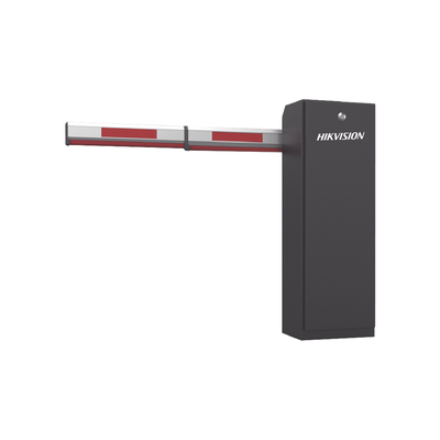 HIKVISION - Barrera Vehicular IZQUIERDA a 220 Vca con Brazo Incluido ajustable de 2 a 4 mts / Apertura en 3 Segundos / Incluye banda protectora antigolpe de vehiculos