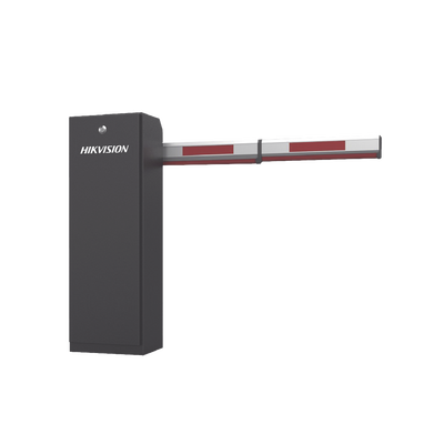 HIKVISION - Barrera Vehicular DERECHA a 220 Vca con Brazo Incluido ajustable de 2 a 4 mts / Apertura en 3 Segundos / Incluye banda protectora antigolpe de vehiculos