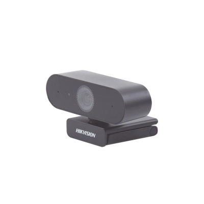 HIKVISION - Cámara Web ALTA DENIFICIÓN (1080p) con Autoenfoque / Giro 360° / Gran Angular / Micrófono Integrado / Conector USB / Fácil de Instalar / Reducción de Ruido Inteligente