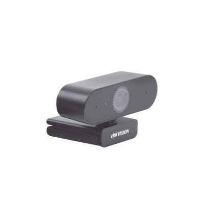 HIKVISION - Cámara Web ALTA DENIFICIÓN (1080p) con Autoenfoque / Giro 360° / Gran Angular / Micrófono Integrado / Conector USB / Fácil de Instalar / Reducción de Ruido Inteligente