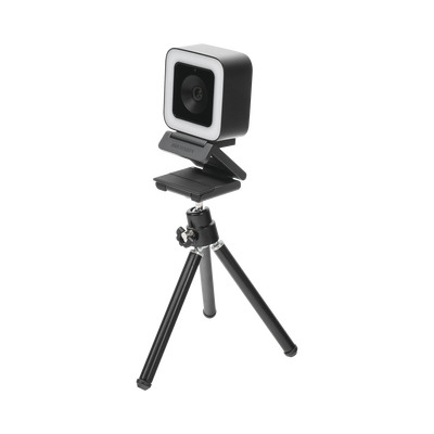 HIKVISION - Cámara Web ALTA DEFINICIÓN (1080p) / Aro de Luz Interconstruido / Gran Angular / Micrófono Integrado / Conector USB de 2 mts / Fácil de Instalar / Reducción de Ruido Inteligente