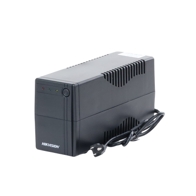 HIKVISION - UPS de 1000 VA / 600 W / Protección Contra Sobrecarga y Descarga / Entrada y Salida 120 VCA / 6 Tomas NEMA 5-15R (4 con Respaldo y 2 sin Respaldo)
