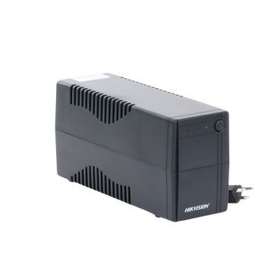 HIKVISION - UPS de 1000 VA / 600 W / Protección Contra Sobrecarga y Descarga / Entrada y Salida 120 VCA / 6 Tomas NEMA 5-15R (4 con Respaldo y 2 sin Respaldo)