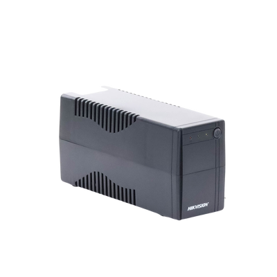 HIKVISION - UPS de 600 VA / 360W / Protección Contra Sobrecarga y Descarga / Entrada y Salida 120 VCA / 6 Tomas NEMA 5-15R (4 con Respaldo y 2 sin Respaldo)
