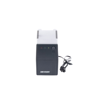 HIKVISION - UPS de 600 VA / 360W / Protección Contra Sobrecarga y Descarga / Entrada y Salida 120 VCA / 6 Tomas NEMA 5-15R (4 con Respaldo y 2 sin Respaldo)