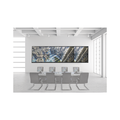 HIKVISION - Kit Videowall 4x2 / Incluye 8 Pantallas de 55" / Decoder / Base de Pared