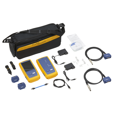 FLUKE NETWORKS - Certificador DSX-602 para Cable de Cobre Cat5e, Cat6 y Cat6A, Frecuencia de 500 MHz, Con WiFi Integrado y Pantalla LCD de 5.7 Pulgadas (14.48 cm), Versión Internacional