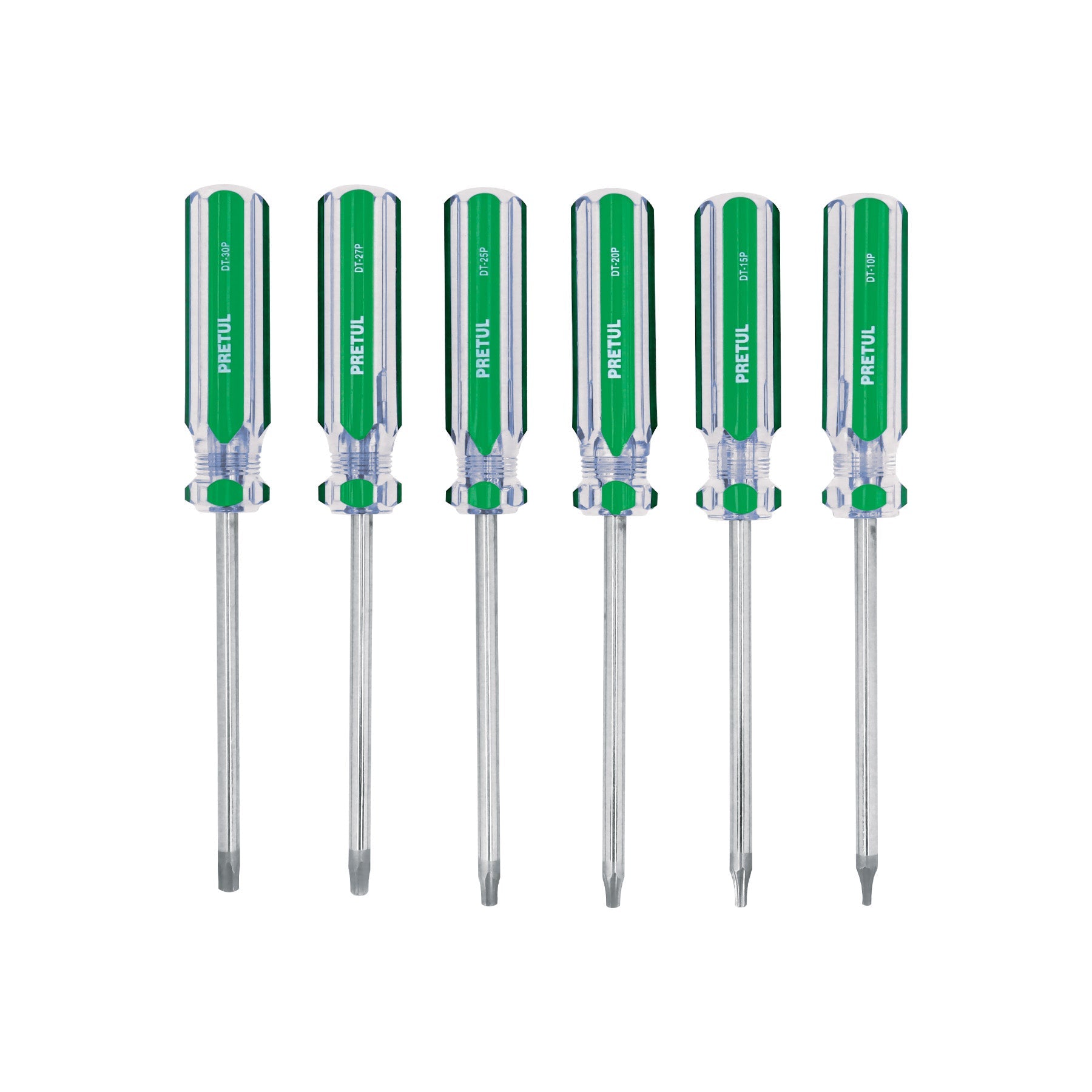 Juego de 6 desarmadores Torx mango de PVC, Pretul