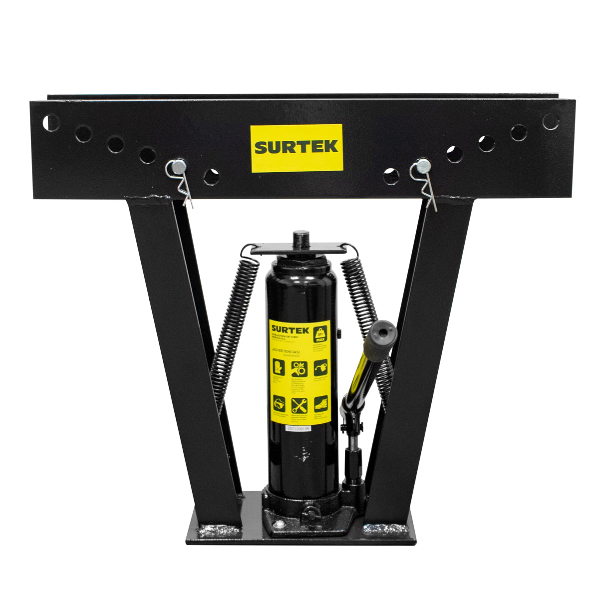Surtek - Dobladora hidráulica para tubo de 1/2 in a 2 in, 12 ton