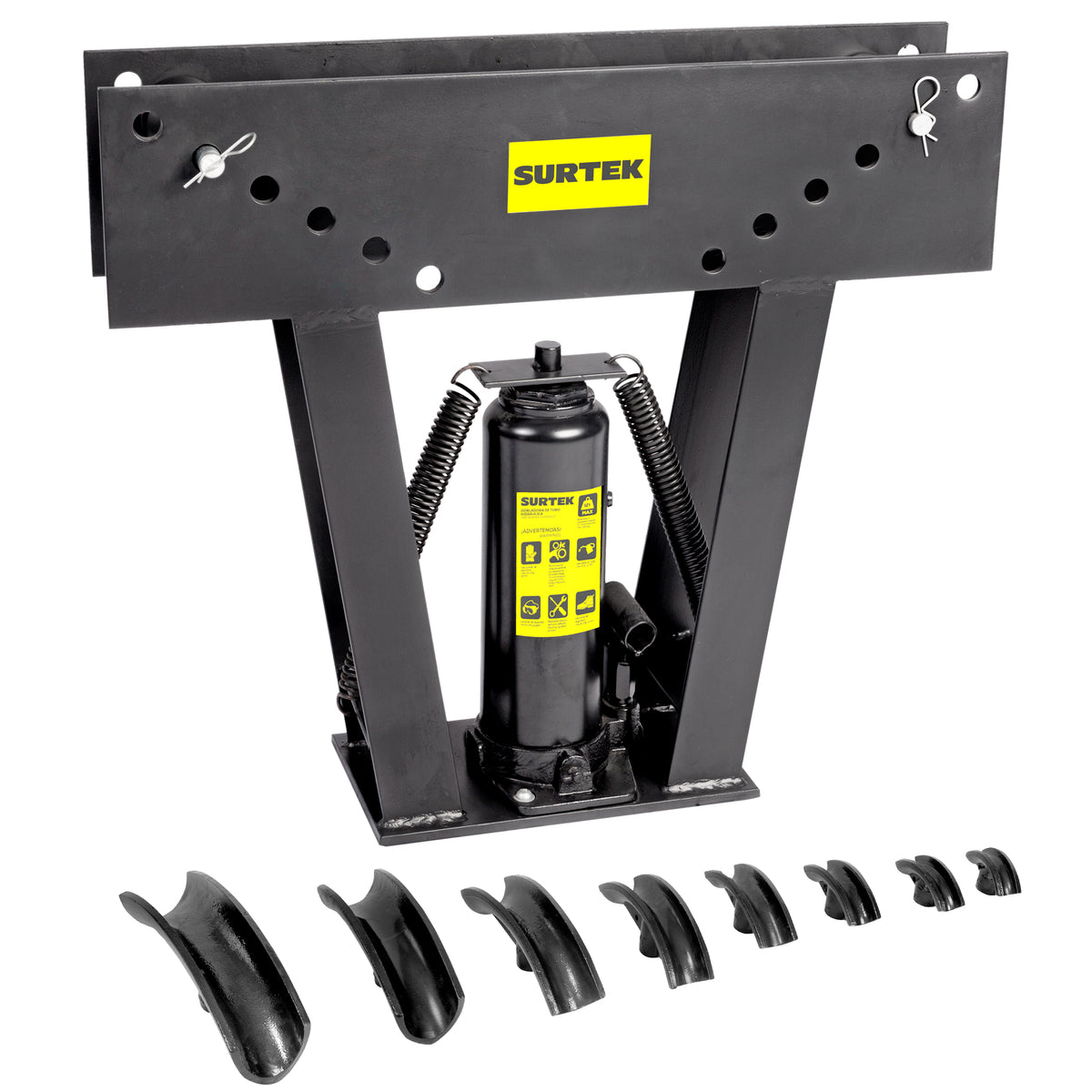 Surtek - Dobladora hidráulica para tubo de 1/2 in a 3 in, 16 ton