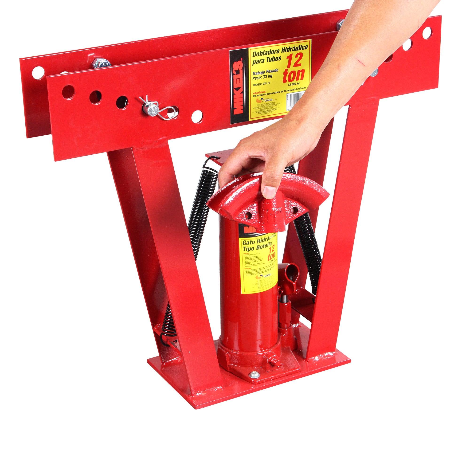 Dobladora para tubo hidráulica (12 ton)