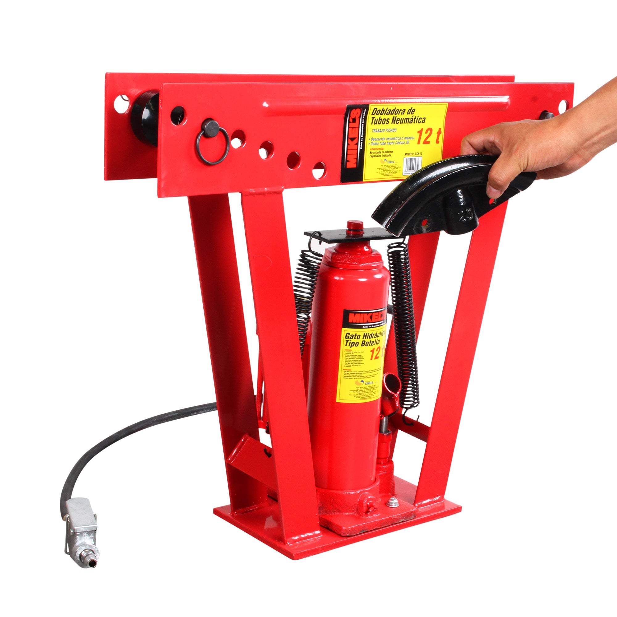 Dobladora para tubo neumática (12 ton)