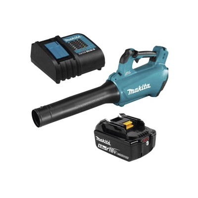 MAKITA - Sopladora inalámbrica de 18V con velocidad variable, incluye 1 Batería y Cargador.