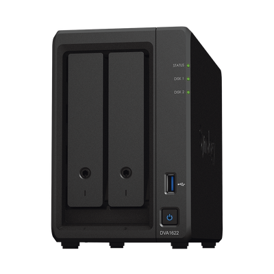 SYNOLOGY - Deep Learning serie NVR de 2 Bahías /  Servicio Nube Gratis (P2P)