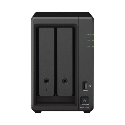 SYNOLOGY - Deep Learning serie NVR de 2 Bahías /  Servicio Nube Gratis (P2P)