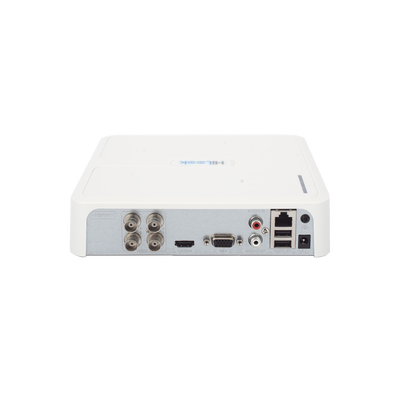 HILOOK BY HIKVISION - [Audio Bidireccional] DVR 4 Canales TurboHD + 1 Canal IP / 2 Megapixel (1080p) Lite / Acusense Lite (Busqueda Inteligente Personas Vehiculos) / 1 Bahia de Disco Duro / H.265+ / Salida de Vídeo Full HD