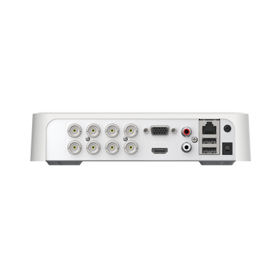 HILOOK BY HIKVISION - DVR 8 Canales TurboHD + 2 Canales IP / 2 Megapíxel (1080p) Lite / Acusense Lite (Evita Falsas Alarmas) / Audio Bidireccional y Coaxitron / 1 Bahía de Disco Duro / H.265+ / Salida de Vídeo Full HD