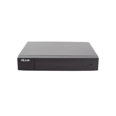 HILOOK BY HIKVISION - DVR 4 Canales TurboHD + 1 Canal IP / 2 Megapíxel (1080p) Lite / Acusense Lite (Evita Falsas Alarmas) / Audio por Coaxitron / 1 Bahía de Disco Duro / H.265+ / Salida de Vídeo Full HD