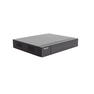 HILOOK BY HIKVISION - DVR 4 Canales TurboHD + 1 Canal IP / 2 Megapíxel (1080p) Lite / Acusense Lite (Evita Falsas Alarmas) / Audio por Coaxitron / 1 Bahía de Disco Duro / H.265+ / Salida de Vídeo Full HD