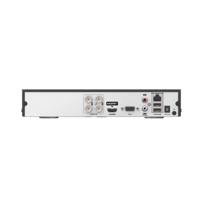 HILOOK BY HIKVISION - [Audio Bidireccional] DVR 4 Canales TurboHD + 1 Canal IP / 2 Megapixel (1080p) Lite / Acusense Lite (Evita Falsas Alarmas) / Audio por Coaxitron / 1 Bahia de Disco Duro / H.265+ / Salida de Vídeo Full HD