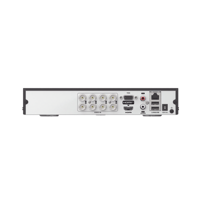 HILOOK BY HIKVISION - [Audio Bidireccional] DVR 8 Canales TurboHD + 2 Canal IP / 2 Megapixel (1080p) Lite / Acusense Lite (Evita Falsas Alarmas) / Audio por Coaxitron / 1 Bahia de Disco Duro / H.265+ / Salida de Vídeo Full HD