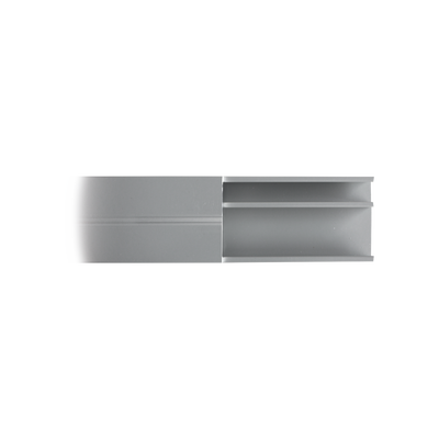 THORSMAN - Canaleta de aluminio línea X color blanco, 53 x 14,66 mm, tramo de 2 metros