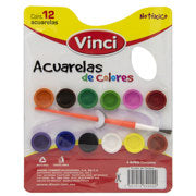 DIXON - ACUARELAS VINCI PALETA C/12 PASTILLAS