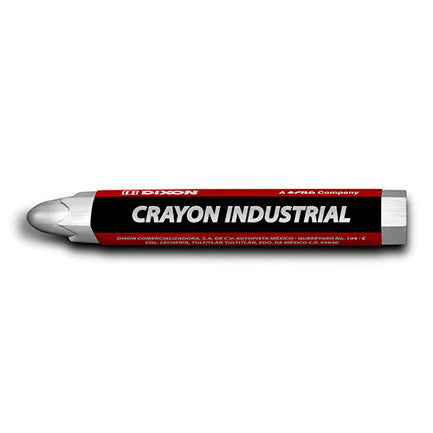 DIXON - Crayón de Cera Industrial  Dixon Blanco Caja con 10 Piezas