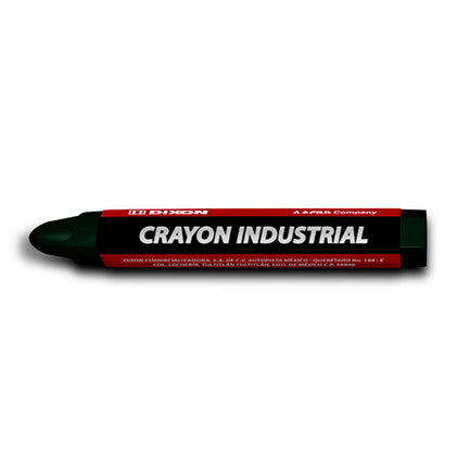 DIXON - Crayón de Cera Industrial  Dixon Verde Caja con 10 Piezas