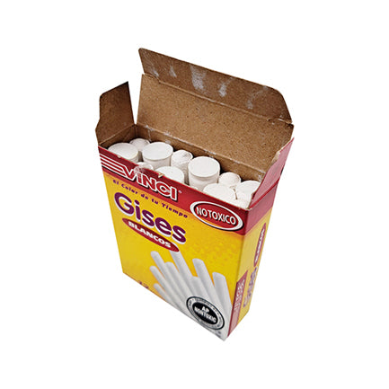 DIXON - Gis vinci moldeado blanco caja c/12 piezas