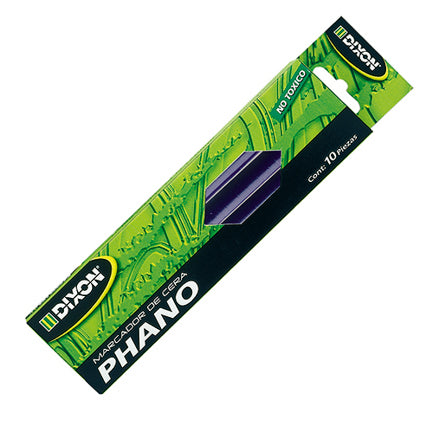 DIXON - Marcador de Cera Dixon Phano Azul Caja c/10 piezas